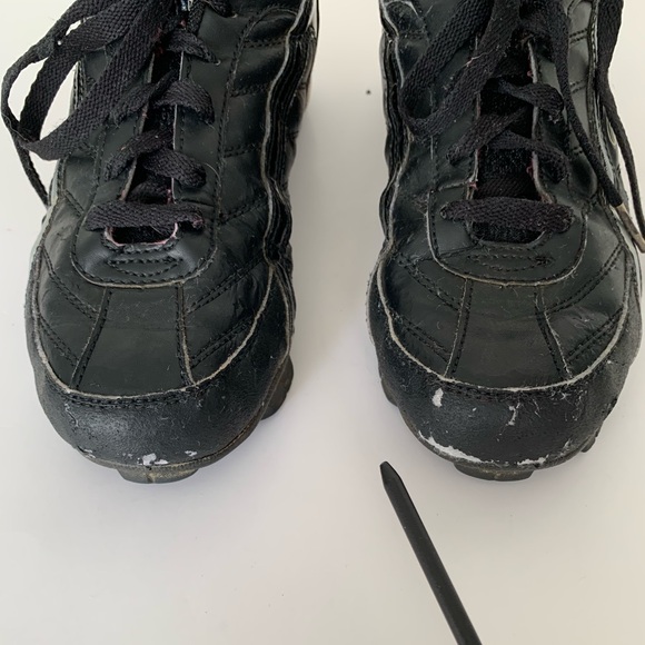 Rawlings Baseball Cleats Lace Up Black Boys Size 5 - Picture 12 of 16